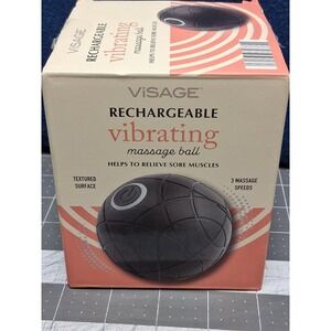 ViSAGE Rechargeable Vibrating Massage Ball Black 3 Speeds Model 710548